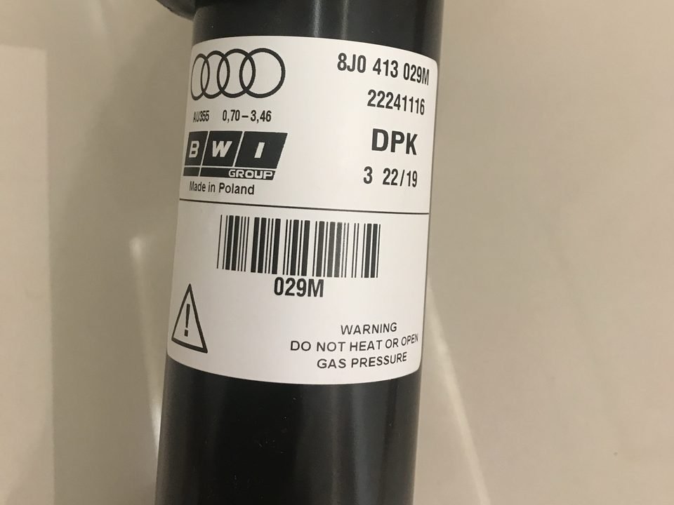 Audi TT RS (8J): Amortecedor eletrônico Magnetic Ride · 8J0 413 029M